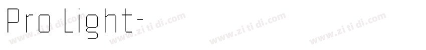 Pro Light字体转换